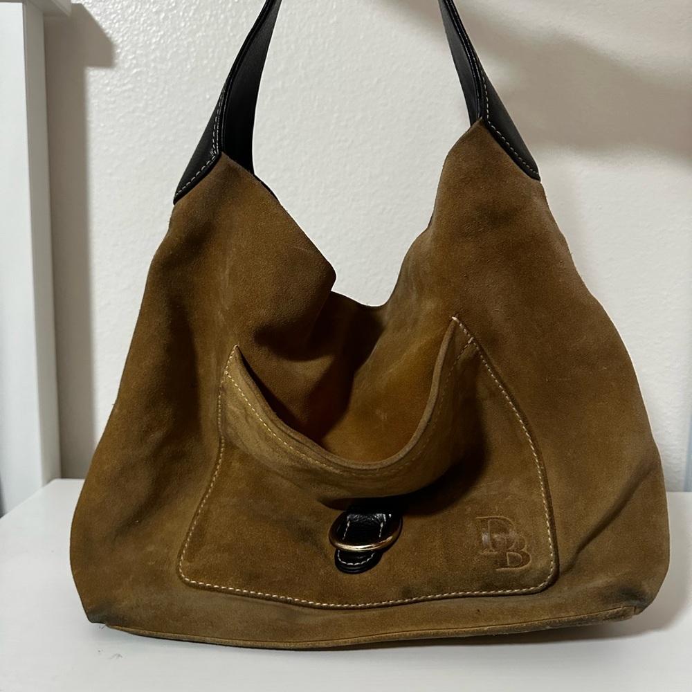 Dooney & Bourke Brown and Black Hobo Bag